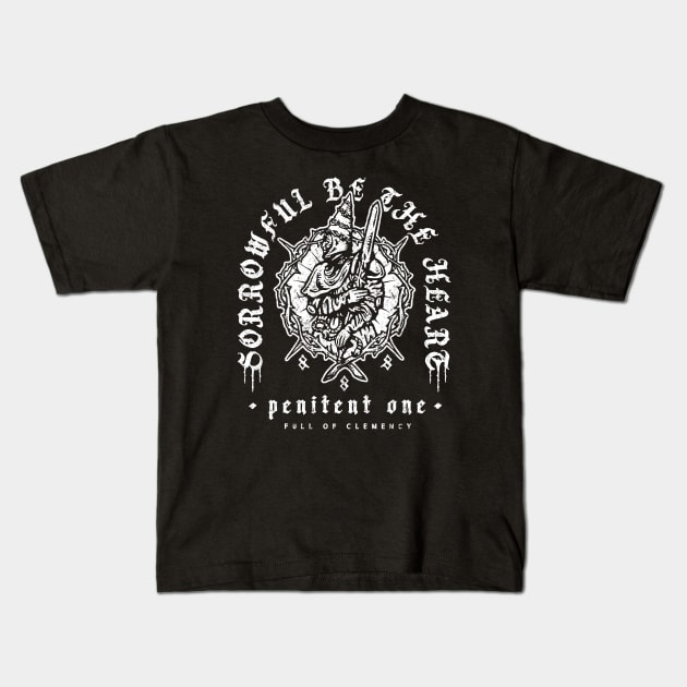 Penitent One II - Vintage Kids T-Shirt by demonigote